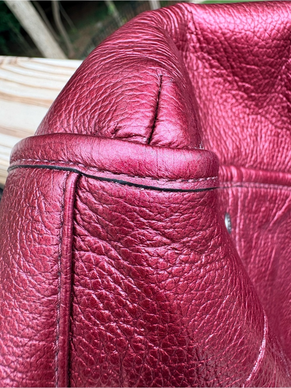 Large Coach Metallic Tote - Picture 10 of 11